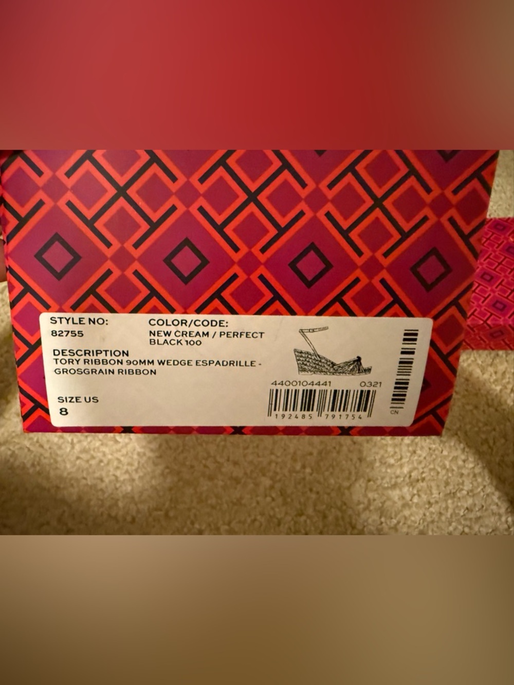 Tory Burch Cream Espadrille Bow Wedge Sandals - Picture 10 of 10